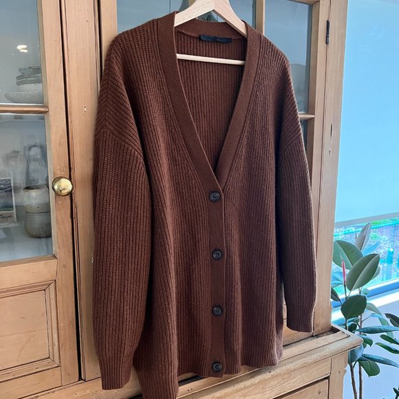 *SOLD* Great Condition Jenni Kayne Cashmere Cocoon Cardigan size Medium - Picture 3 of 7